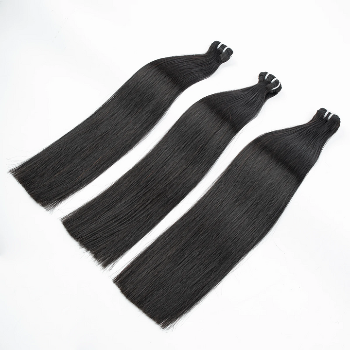 MRSHAIR MRS Hair Double Drawn 100% Human  Hair Weft Bundles No tangle No Shedding