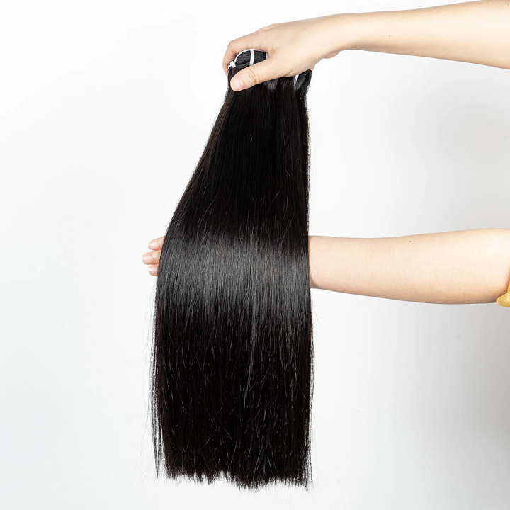 MRSHAIR MRS Hair Double Drawn 100% Human  Hair Weft Bundles No tangle No Shedding