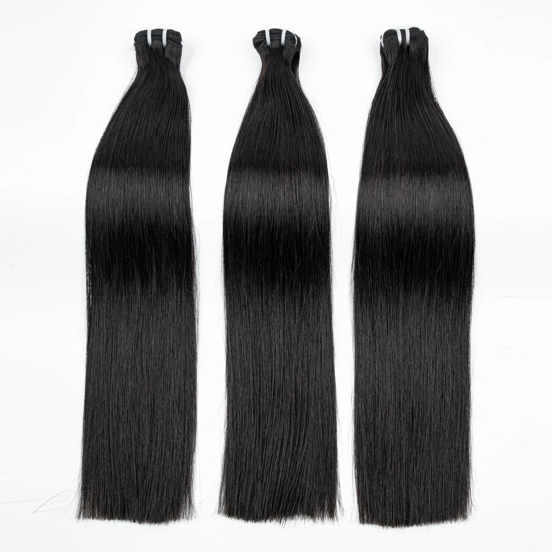 MRSHAIR MRS Hair Double Drawn 100% Human  Hair Weft Bundles No tangle No Shedding