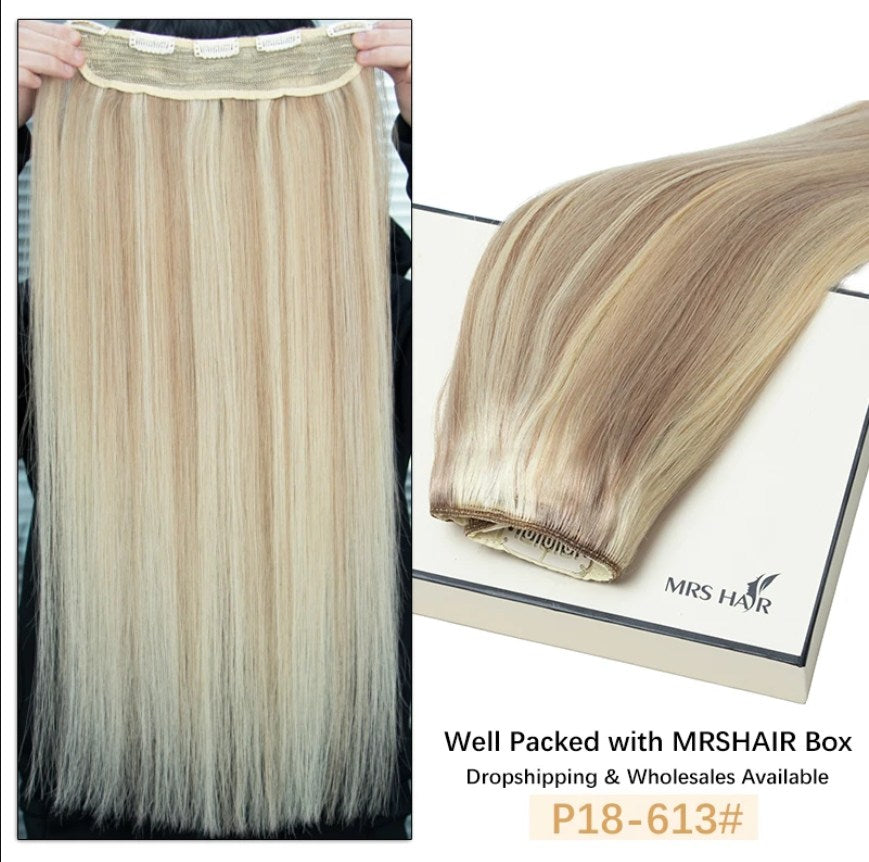 MRSHAIR MRS HAIR Fish Line Halo Hair Extensions