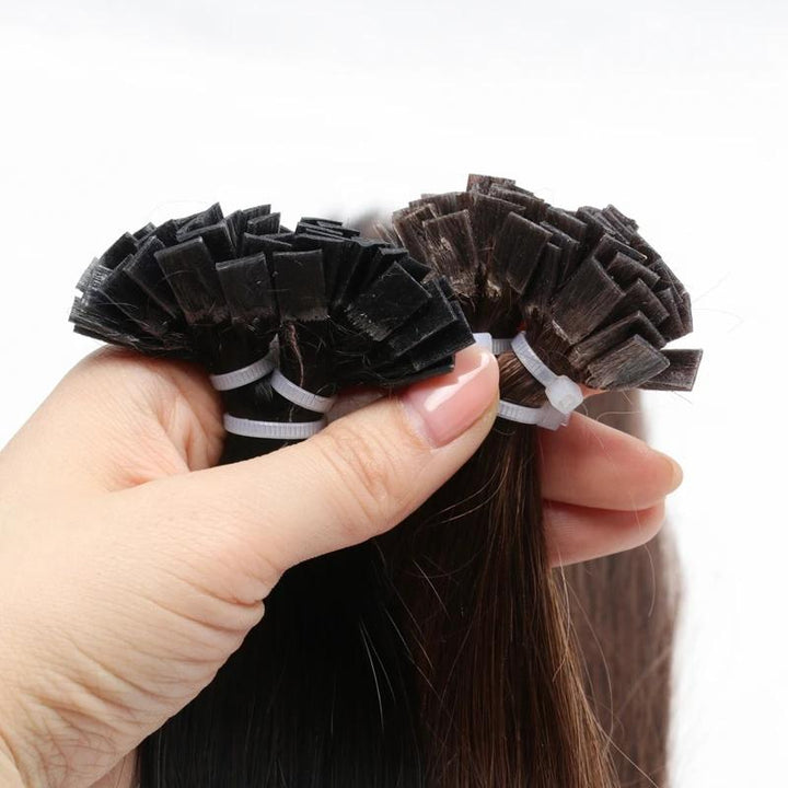 MRSHAIR MRS HAIR Flat Tip Human Hair Extensions Fusion Hair 50g