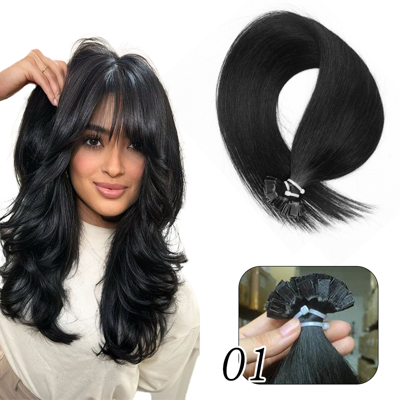 MRSHAIR MRS HAIR Flat-tip Keratin Human Hair Extensions