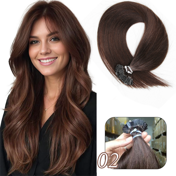 MRSHAIR MRS HAIR Flat-tip Keratin Human Hair Extensions