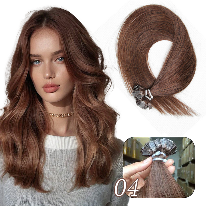 MRSHAIR MRS HAIR Flat-tip Keratin Human Hair Extensions