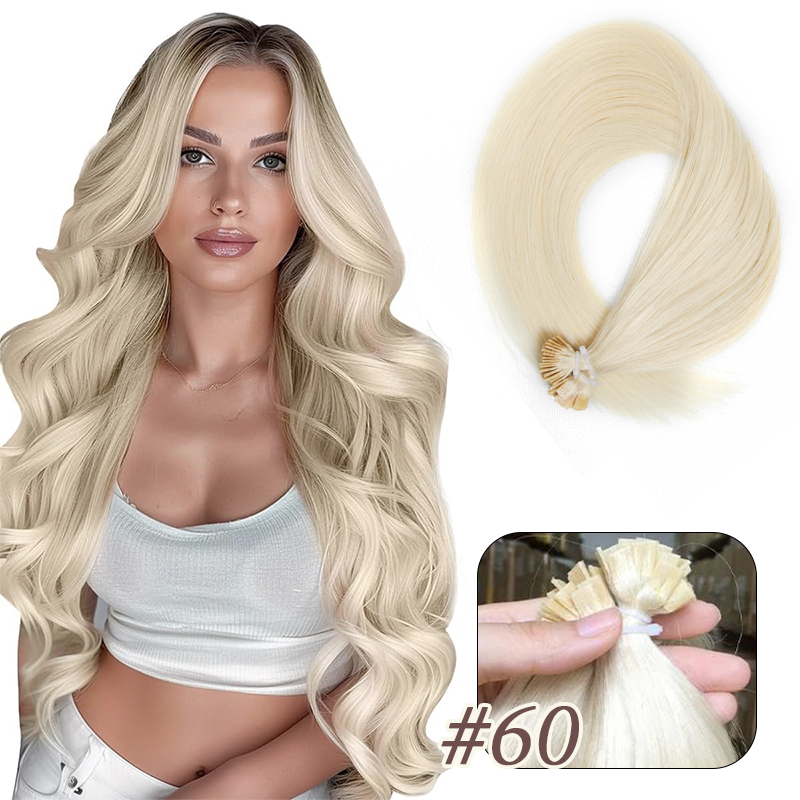 MRSHAIR MRS HAIR Flat-tip Keratin Human Hair Extensions