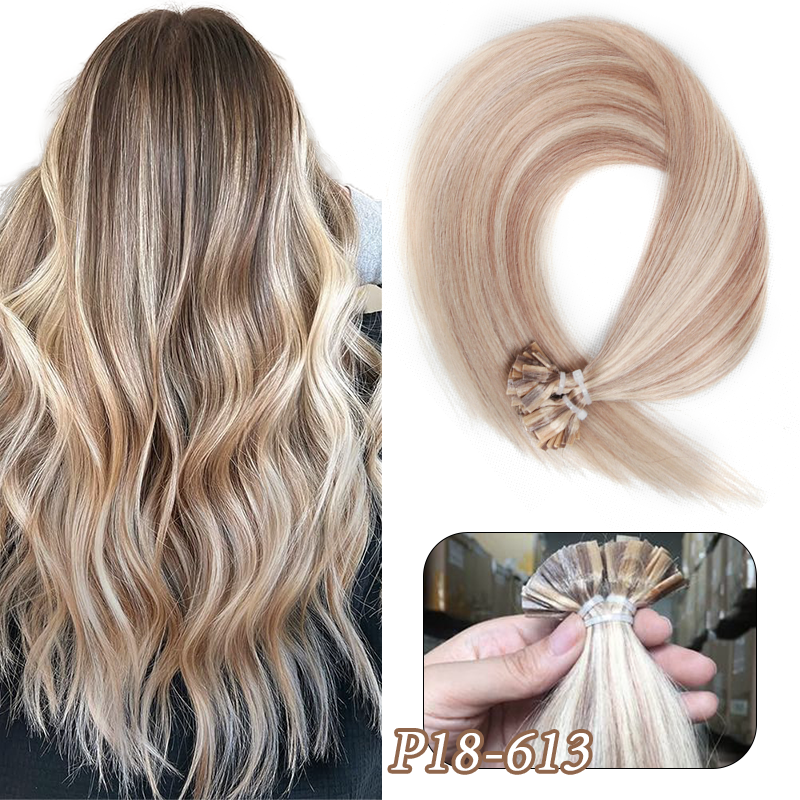 MRSHAIR MRS HAIR Flat-tip Keratin Human Hair Extensions