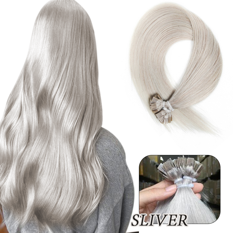 MRSHAIR MRS HAIR Flat-tip Keratin Human Hair Extensions