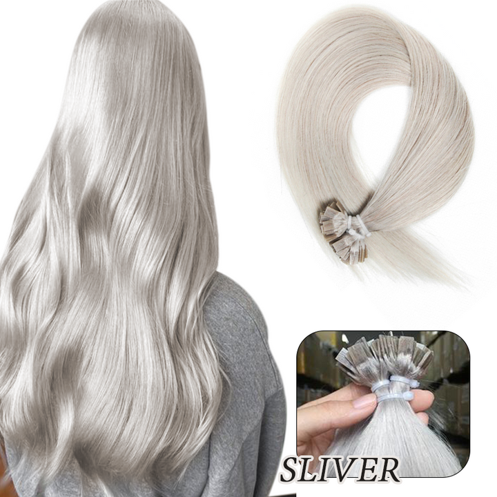 MRSHAIR MRS HAIR Flat-tip Keratin Human Hair Extensions