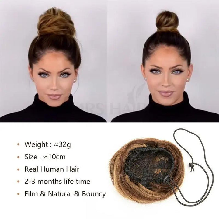 MRSHAIR MRS HAIR Human Hair Buns For Wedding and Show