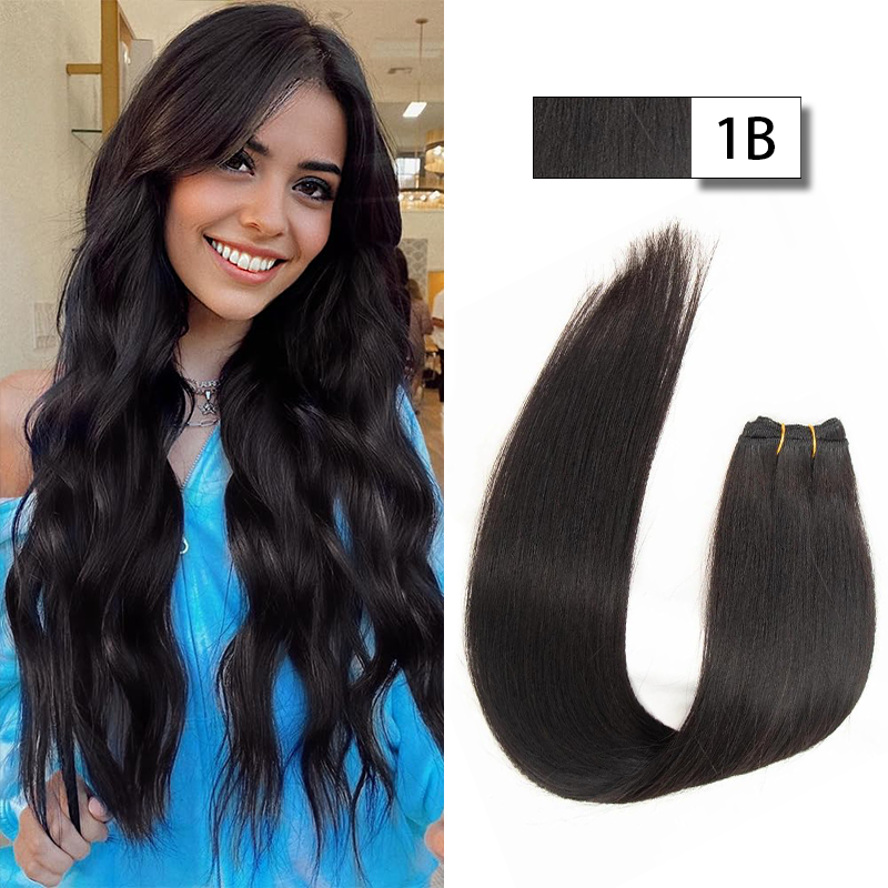MRSHAIR MRS HAIR Human Hair Weft Extension Brazilian Straight 50g