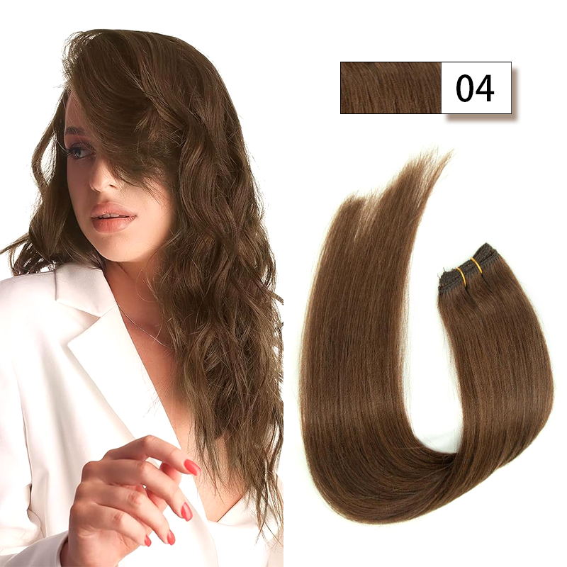 MRSHAIR MRS HAIR Human Hair Weft Extension Brazilian Straight 50g