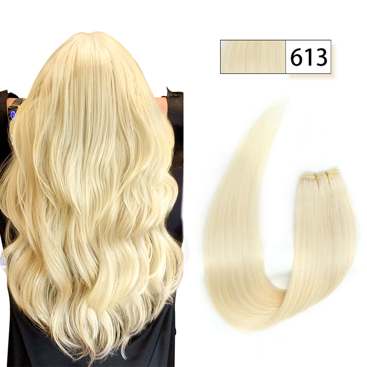 MRSHAIR MRS HAIR Human Hair Weft Extension Brazilian Straight 50g