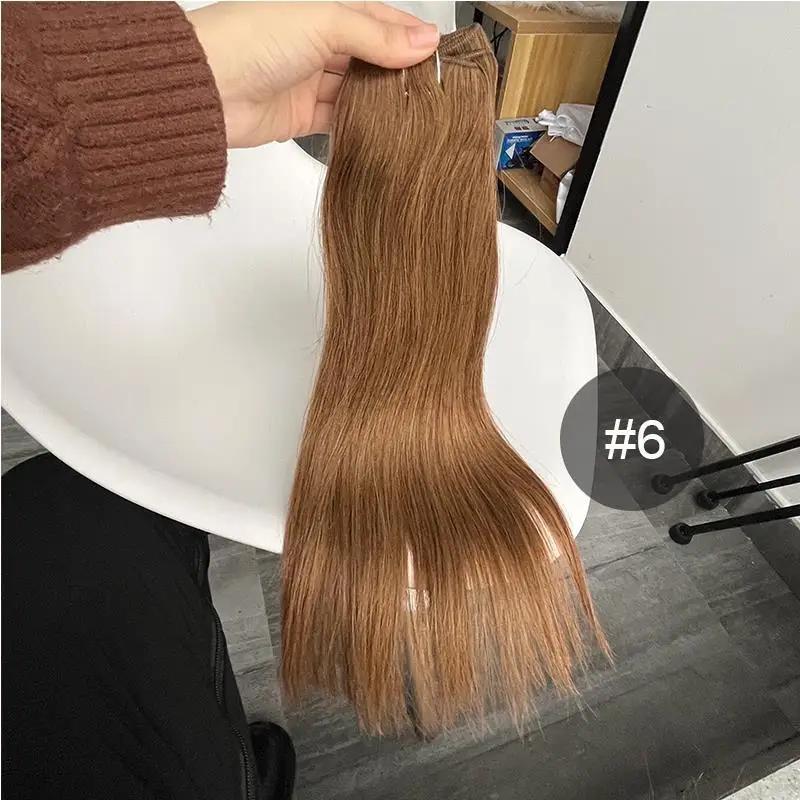 MRSHAIR MRS HAIR Human Hair Weft Extension Brazilian Straight 50g