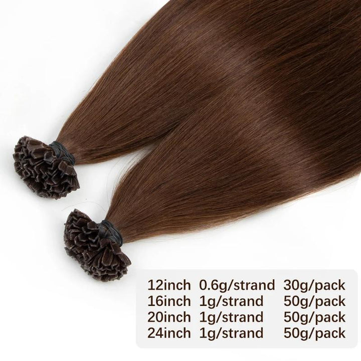 MRSHAIR MRS HAIR K-tip Keratin Human Hair Extensions