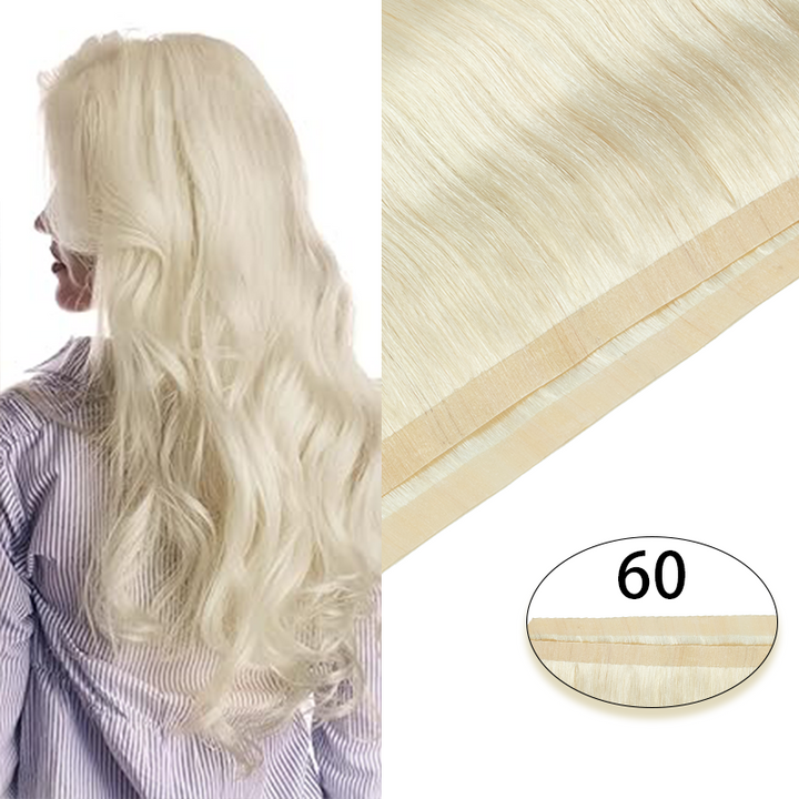 MRSHAIR MRS HAIR Long Glue PU Tape Weft Human Hair Extensions