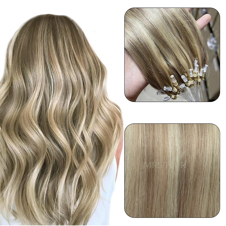 MRSHAIR MRS HAIR Micro Ring Loop Human Hair Extensions