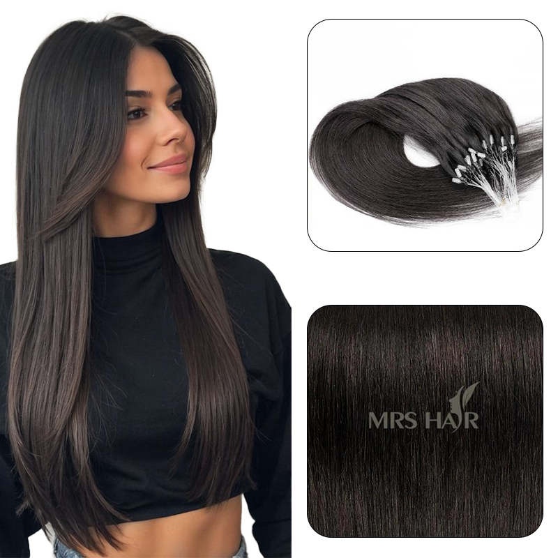 MRSHAIR MRS HAIR Micro Ring Loop Human Hair Extensions