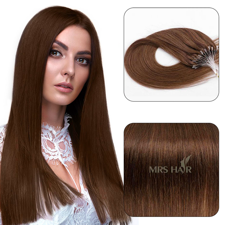MRSHAIR MRS HAIR Micro Ring Loop Human Hair Extensions