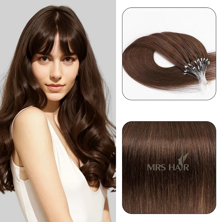MRSHAIR MRS HAIR Micro Ring Loop Human Hair Extensions