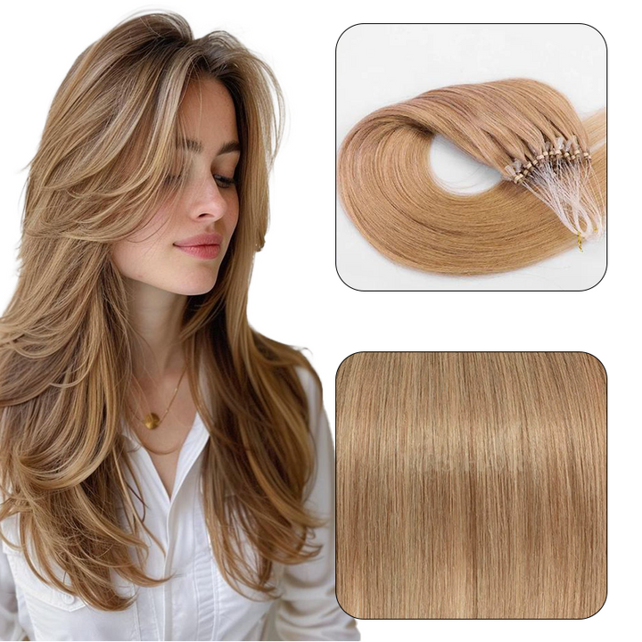 MRSHAIR MRS HAIR Micro Ring Loop Human Hair Extensions