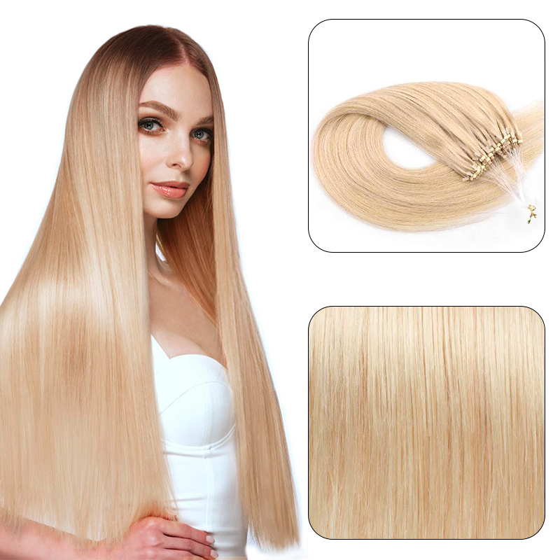 MRSHAIR MRS HAIR Micro Ring Loop Human Hair Extensions