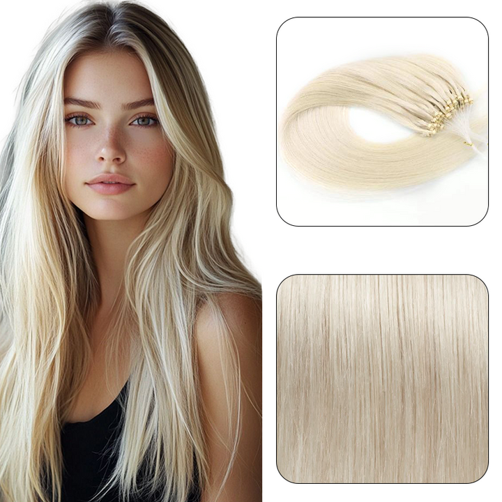MRSHAIR MRS HAIR Micro Ring Loop Human Hair Extensions