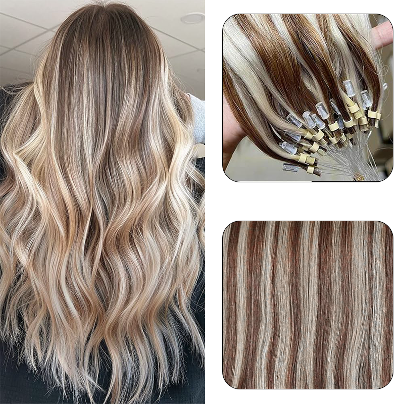 MRSHAIR MRS HAIR Micro Ring Loop Human Hair Extensions