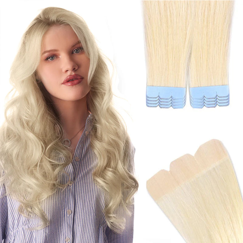 MRSHAIR MRS HAIR Mini Tape in Human Hair Extensions Micro Tape Ins