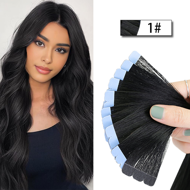 MRSHAIR MRS HAIR Mini Tape in Human Hair Extensions Micro Tape Ins