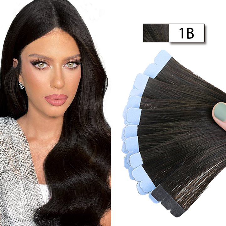 MRSHAIR MRS HAIR Mini Tape in Human Hair Extensions Micro Tape Ins