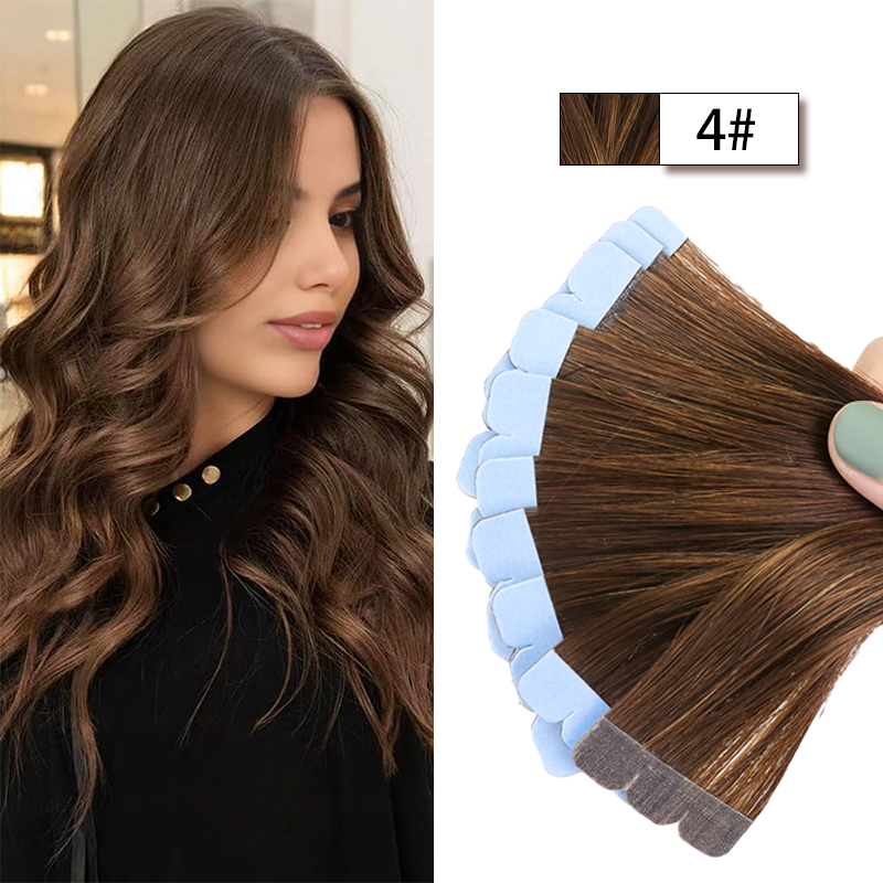 MRSHAIR MRS HAIR Mini Tape in Human Hair Extensions Micro Tape Ins