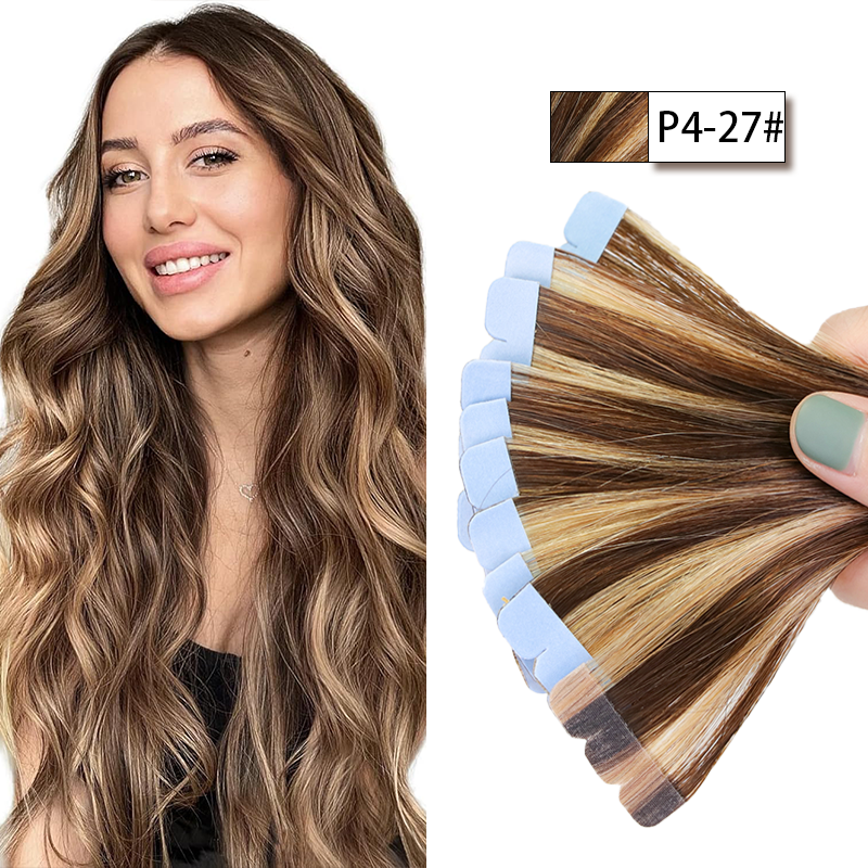 MRSHAIR MRS HAIR Mini Tape in Human Hair Extensions Micro Tape Ins