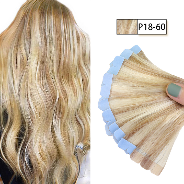 MRSHAIR MRS HAIR Mini Tape in Human Hair Extensions Micro Tape Ins