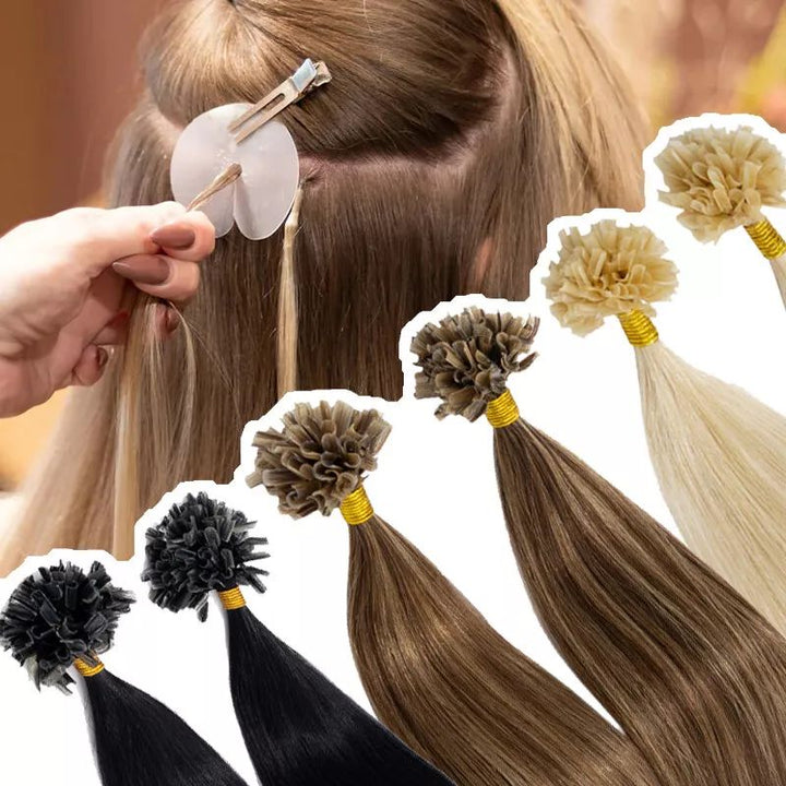 MRSHAIR MRS HAIR Nail Human Hair Extensions U Tip Hair 100G