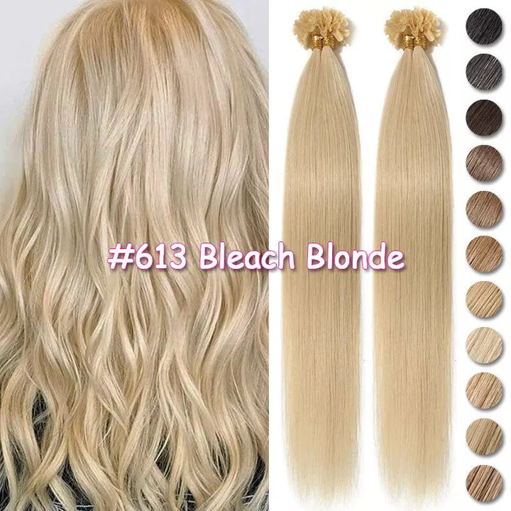 MRSHAIR MRS HAIR Nail Human Hair Extensions U Tip Hair 100G