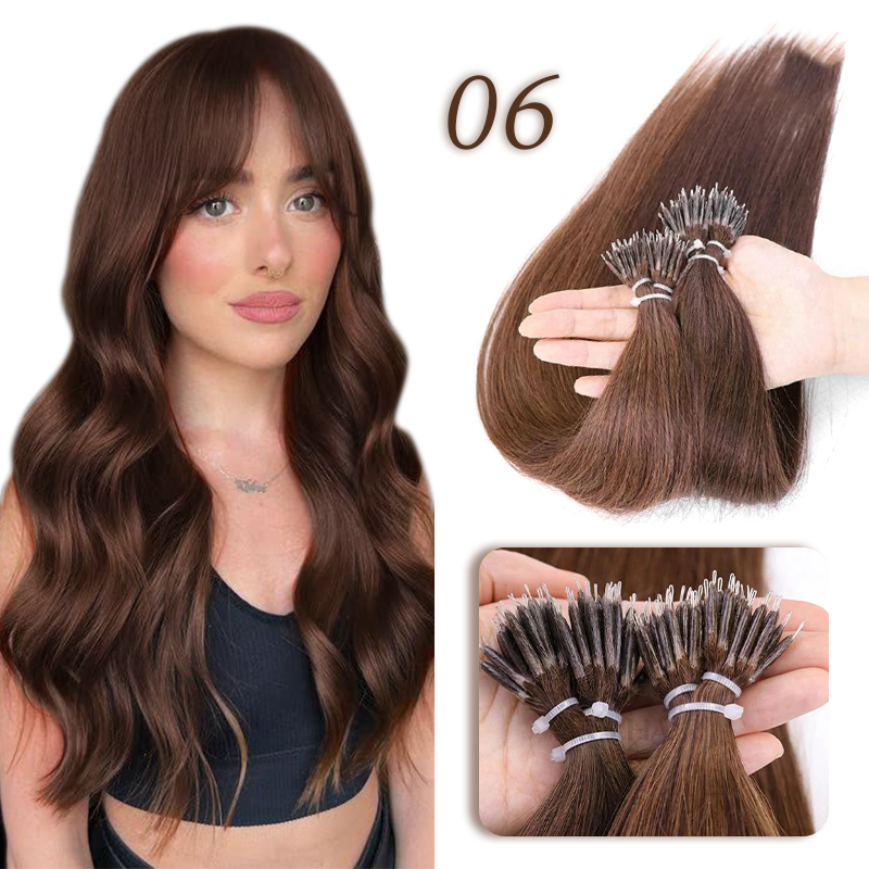 MRSHAIR MRS HAIR Nano Rings Human Hair Extension 50Strands