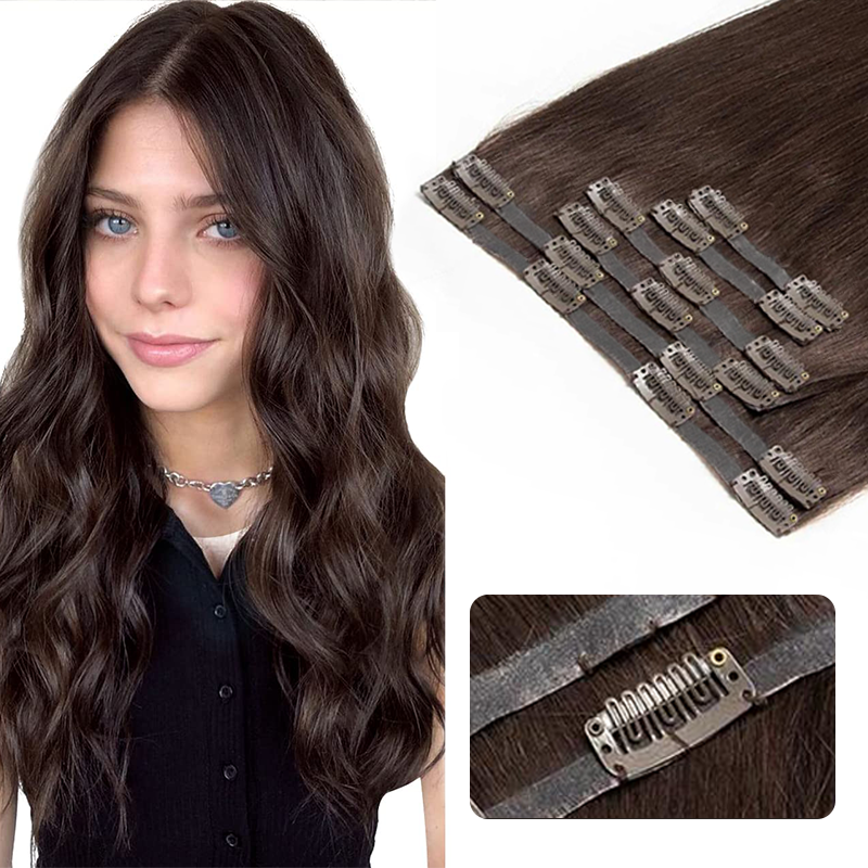 MRSHAIR MRS Hair Seamless Clip in Human Hair Extensions