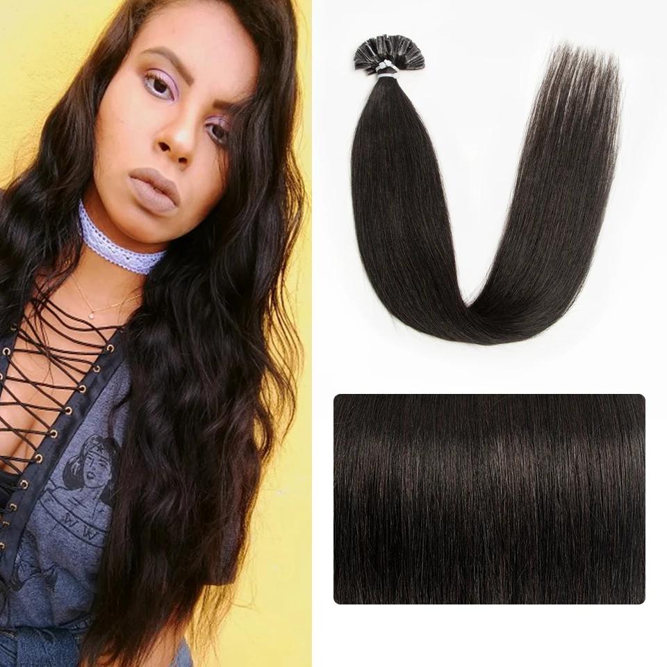 MRSHAIR MRS HAIR  U tip Human Hair Extensions Nail Hair Extensions