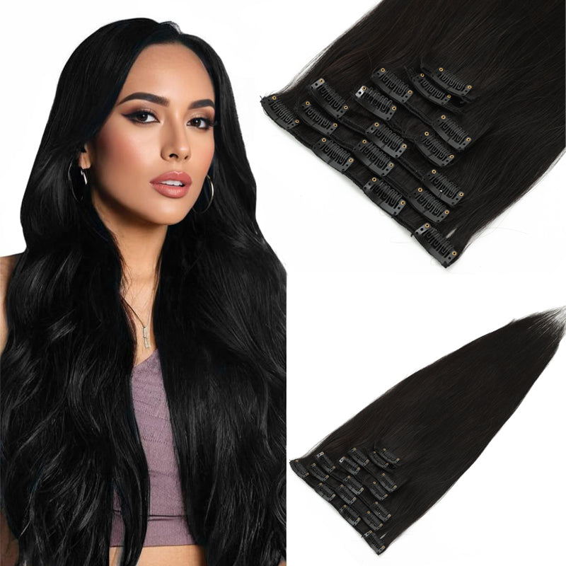 MRSHAIR MRSHAIR 7Pcs Full Head Clip In Hair Extension Human Hair