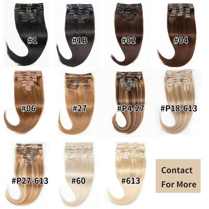 MRSHAIR MRSHAIR 7Pcs Full Head Clip In Hair Extension Human Hair