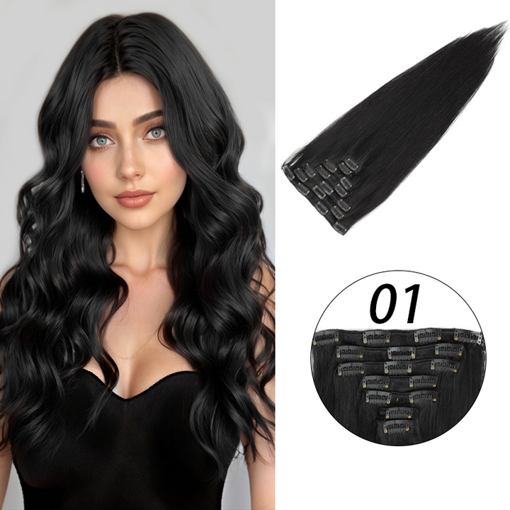 MRSHAIR MRSHAIR 7Pcs Full Head Clip In Hair Extension Human Hair