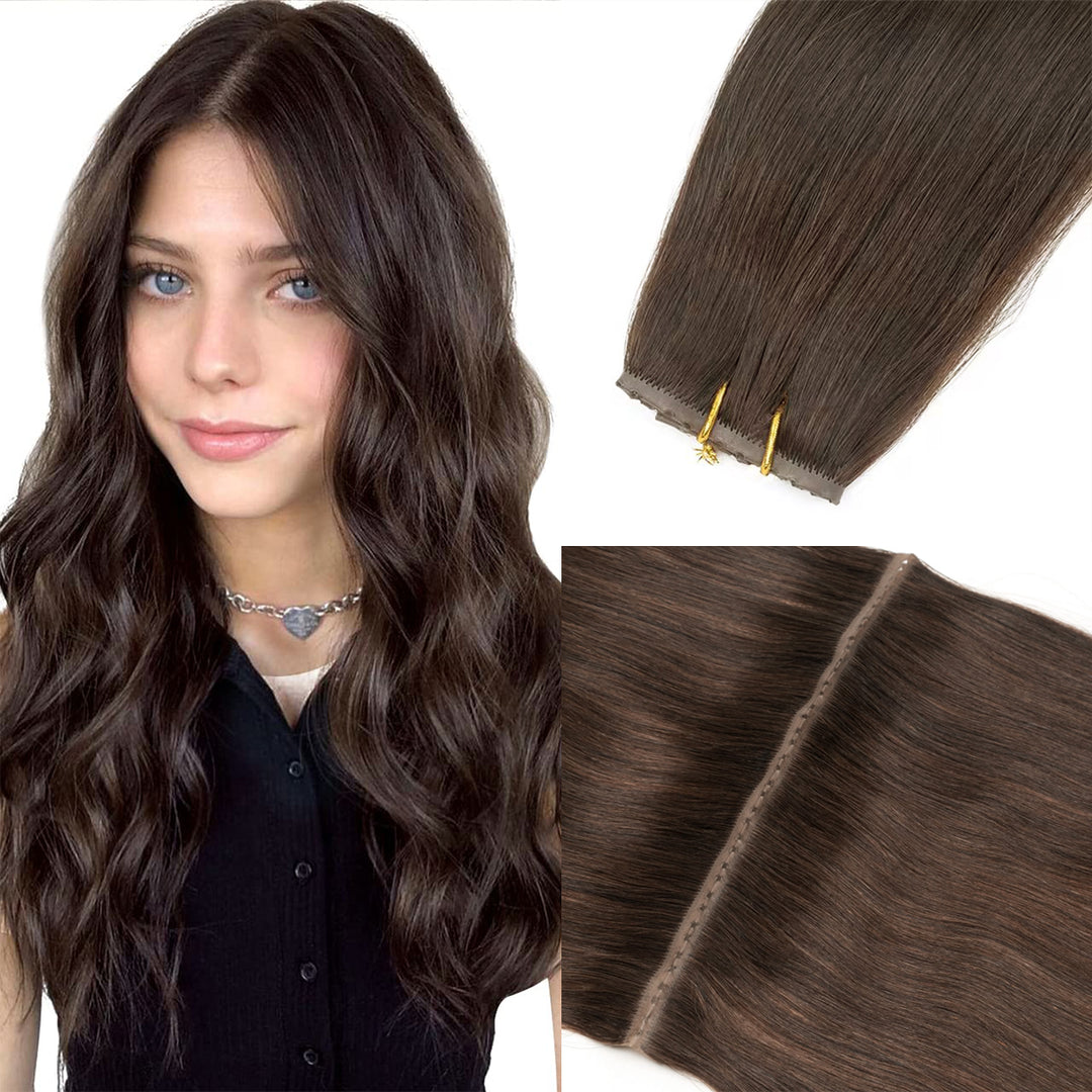 MRSHAIR MRSHAIR Blonde Microlink Wet Hair Extensions XO Hole Wefts( Injected )