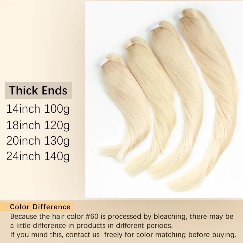 MRSHAIR MRSHAIR Blonde Wrap Ponytail Human Hair Extensions Thick