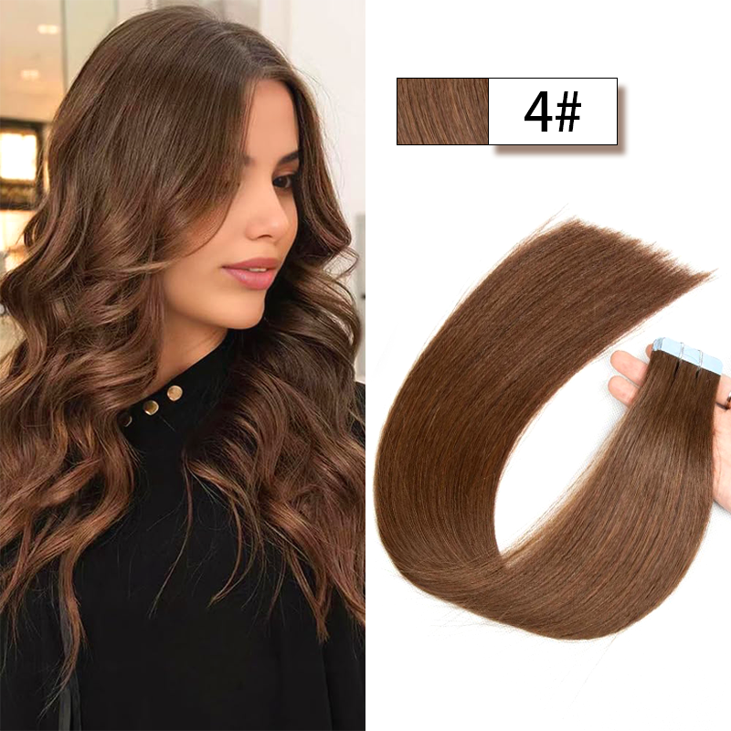 MRSHAIR MRSHAIR Cuticle Remy Single Drawn Tape In Hair 20pcs/pack