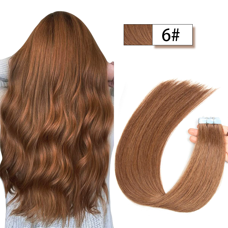 MRSHAIR MRSHAIR Cuticle Remy Single Drawn Tape In Hair 20pcs/pack