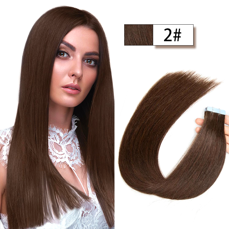 MRSHAIR MRSHAIR Cuticle Remy Single Drawn Tape In Hair 20pcs/pack