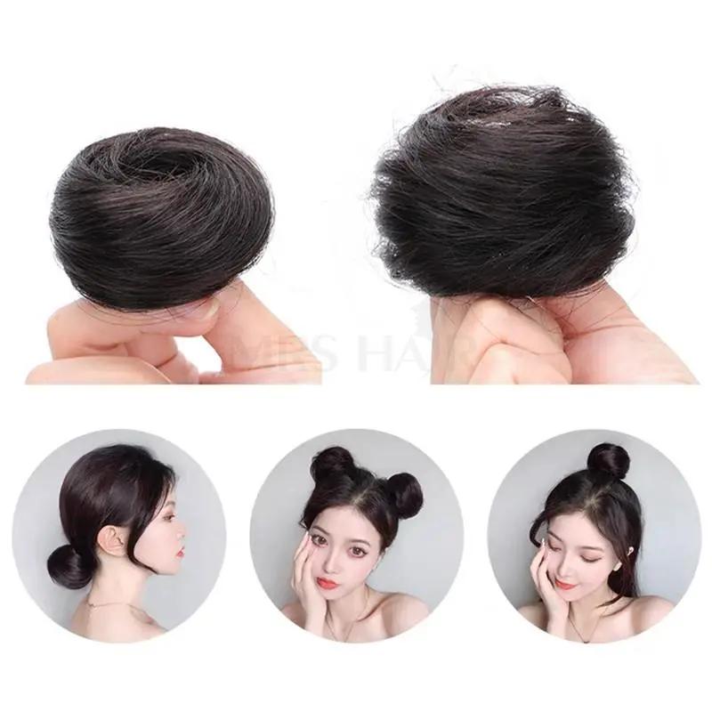 MRSHAIR MRSHAIR Human Hair Chignon Buns Real Hair Extensions