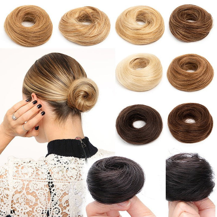 MRSHAIR MRSHAIR Human Hair Chignon Buns Real Hair Extensions