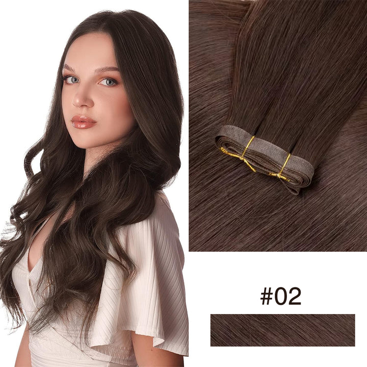 MRSHAIR MRSHAIR Invisible Seamless PU SKin Weft Human Hair Injected PU Wefts