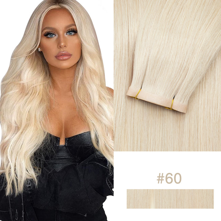 MRSHAIR MRSHAIR Invisible Seamless PU SKin Weft Human Hair Injected PU Wefts